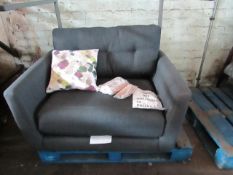 Oak Furnitureland Evie Armchair In Charcoal Fabric RRP ¶œ349.99