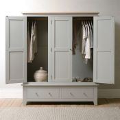 Cotswold Company Chester Dove Grey Triple Wardrobe RRP ?1195.00 Sure to be a striking addition to