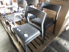 Lot 180 is for 2 Items from Heals total RRP Â£660Lot includes:Heals Profile Chair in Black with