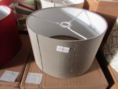 Heals Brera Lino Graphite Shade 33cm RRP £100.00 Exclusively handmade, the Mix & Match Shade and