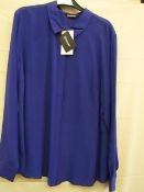 Kaleidoscope Blouse Royal Blue Size 18 New With Tags