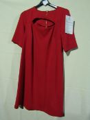 Tayfan Dress Red Size 10 Looks Unworn Tags Attatched