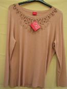 Together Ladies Jumper Pink Size 20 New With Tags