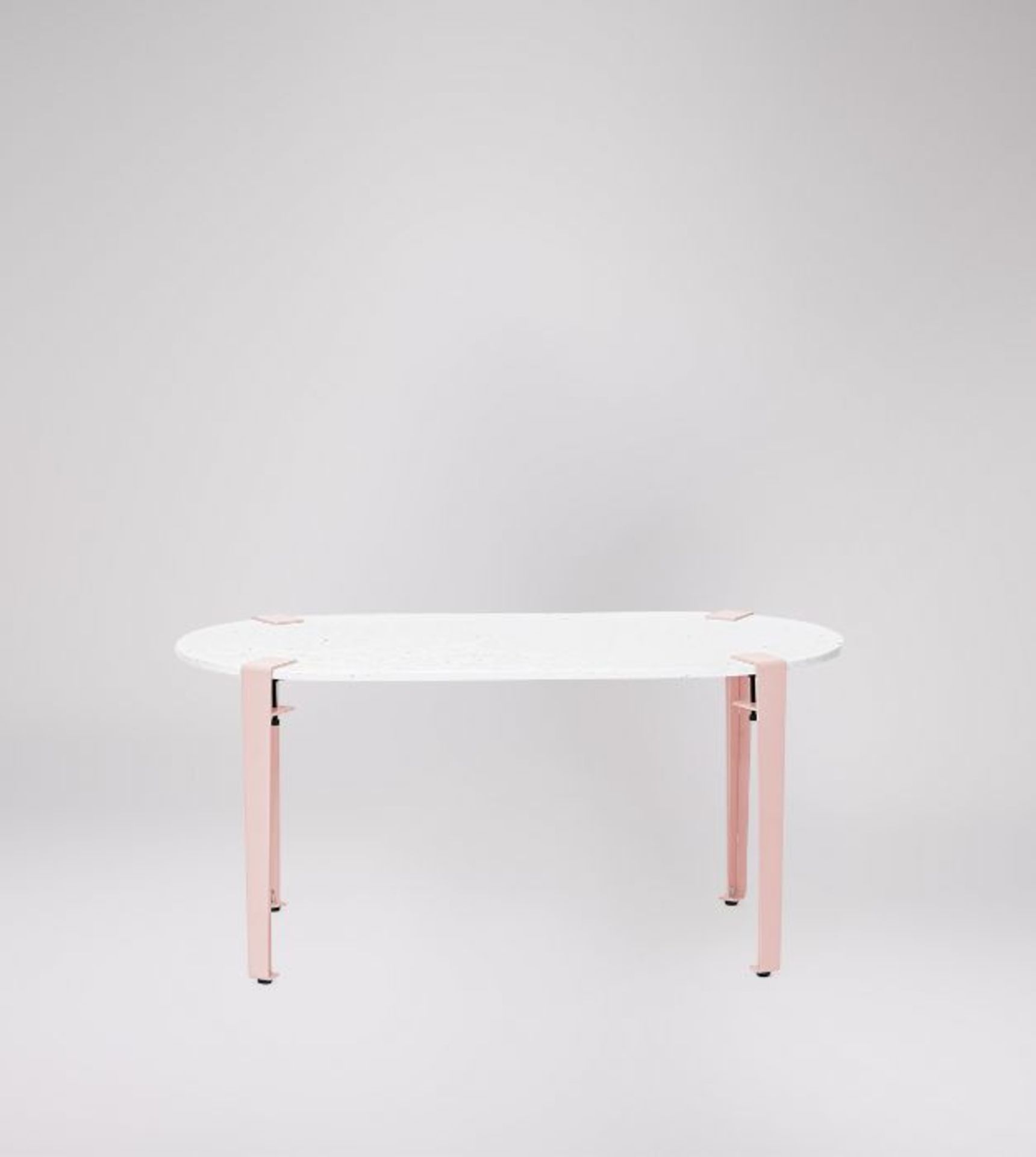 Swoon Otra Vida Pill Coffee Table Statement Chalk Top & Blush Legs RRP 347 SKU SWO-AP-otravidapillc