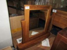 Oak Furnitureland Orrick Rustic Solid Oak Dressing Table Mirror RRP ¶œ139.99 (SKU OAK-APM-RVE026 PID