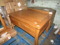 Oak Furnitureland Orrick Rustic Solid Oak 4 Drawer Storage Coffee Table RRP ¶œ329.99