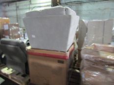 Pallet of various sofa parts. All unchecked