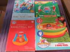 4x Various Pool Inflatables & Games - Unchecked & Boxed.