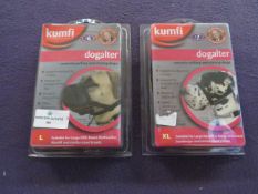 1x Kumfi - Black Dogalter Size Large - Unused & Packaged. 1x Kumfi - Black Dogalter Size XL - Unused