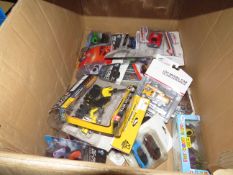 1x Box Containing Various Cars & Vehicles - All Unchecked.