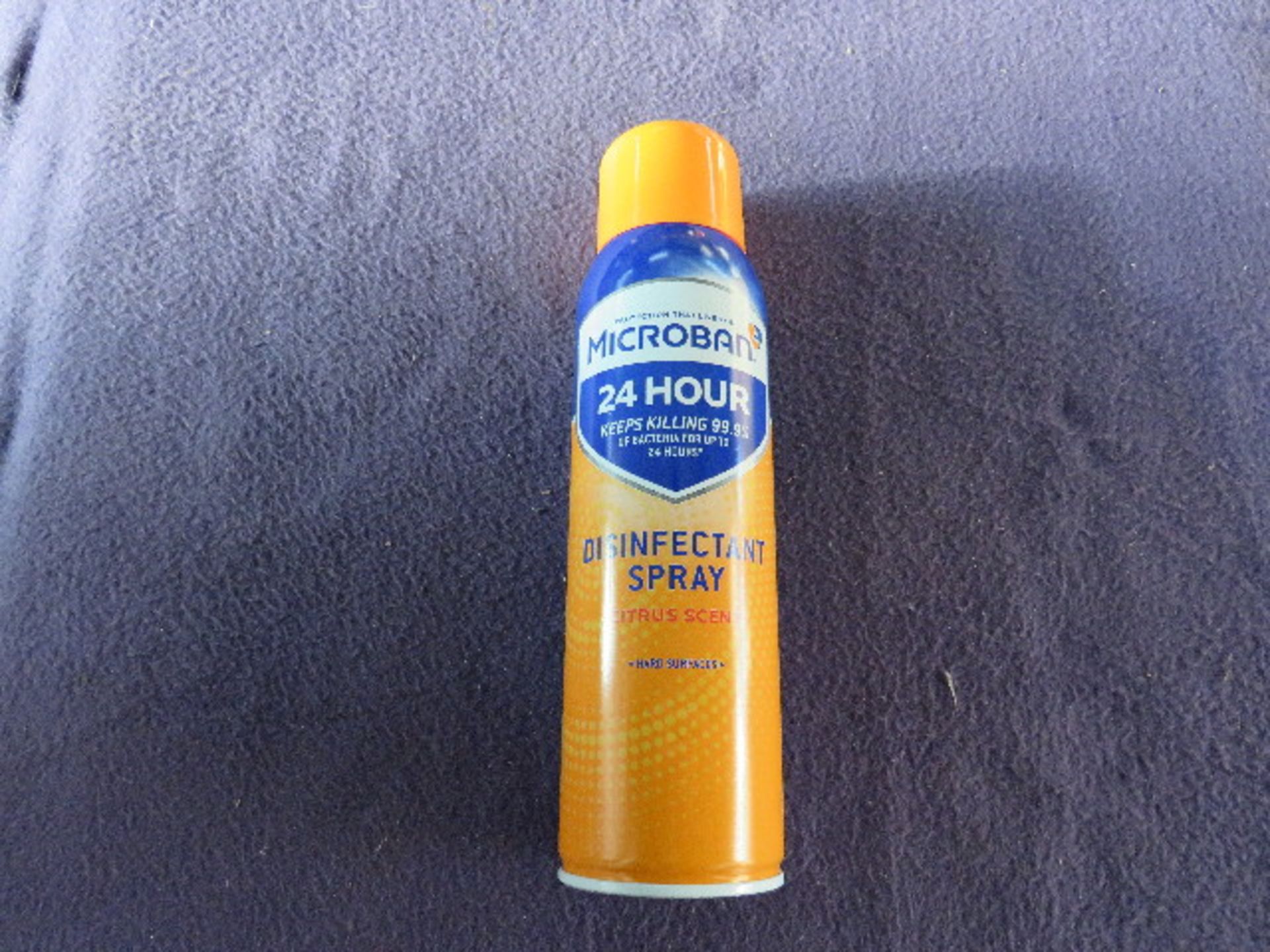 1x Box Containing 8x Microban - 24Hr Disfectant Spray With Citrus Scent - 400ml - New & Boxed. - Image 2 of 2
