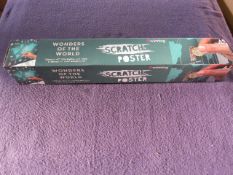Winning - Wonders Of The World Scratch Poster - New & Boxed.