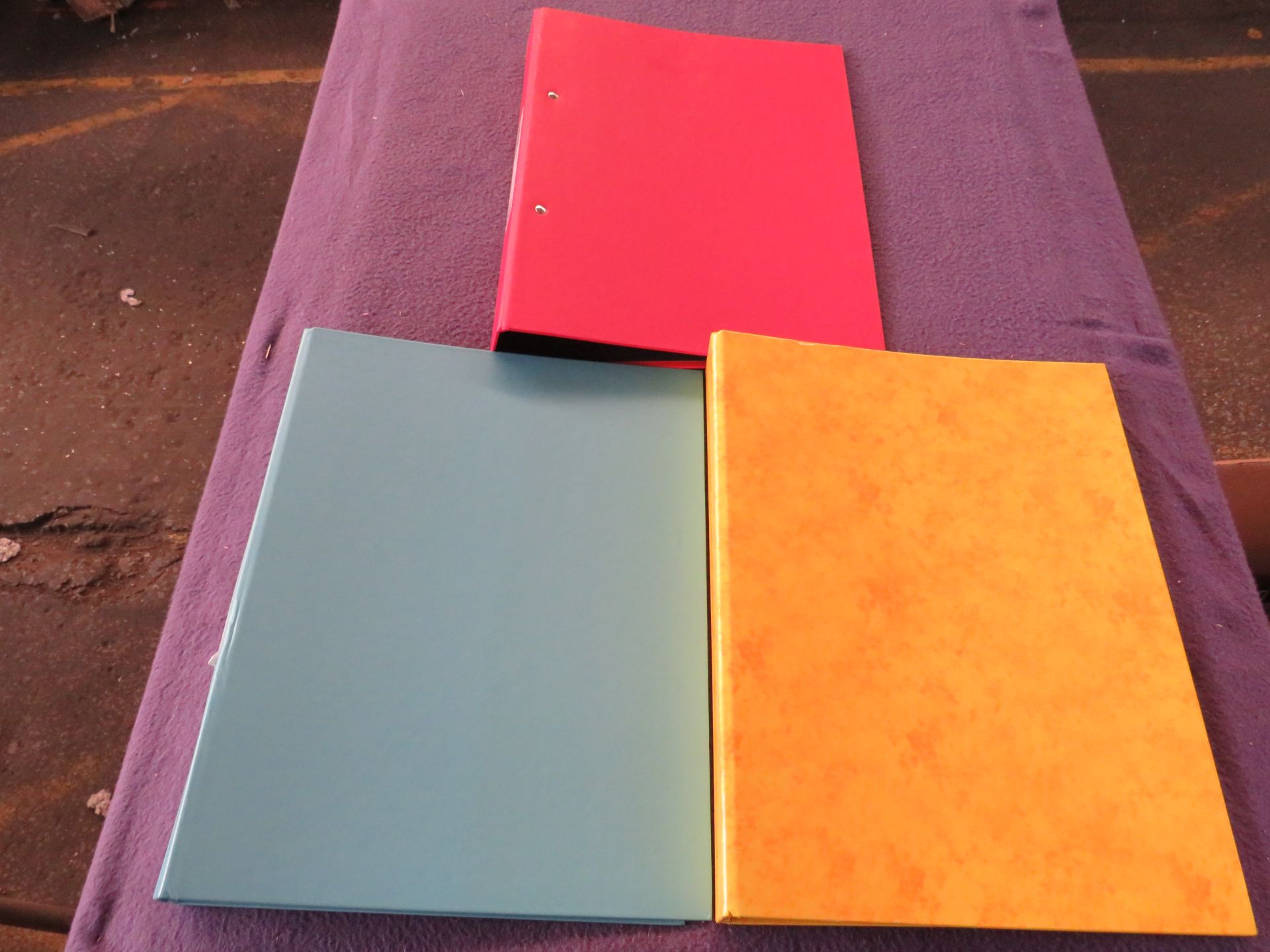 6x Binder Files A4 - Assorted Colours, Picked at Random - Unused.