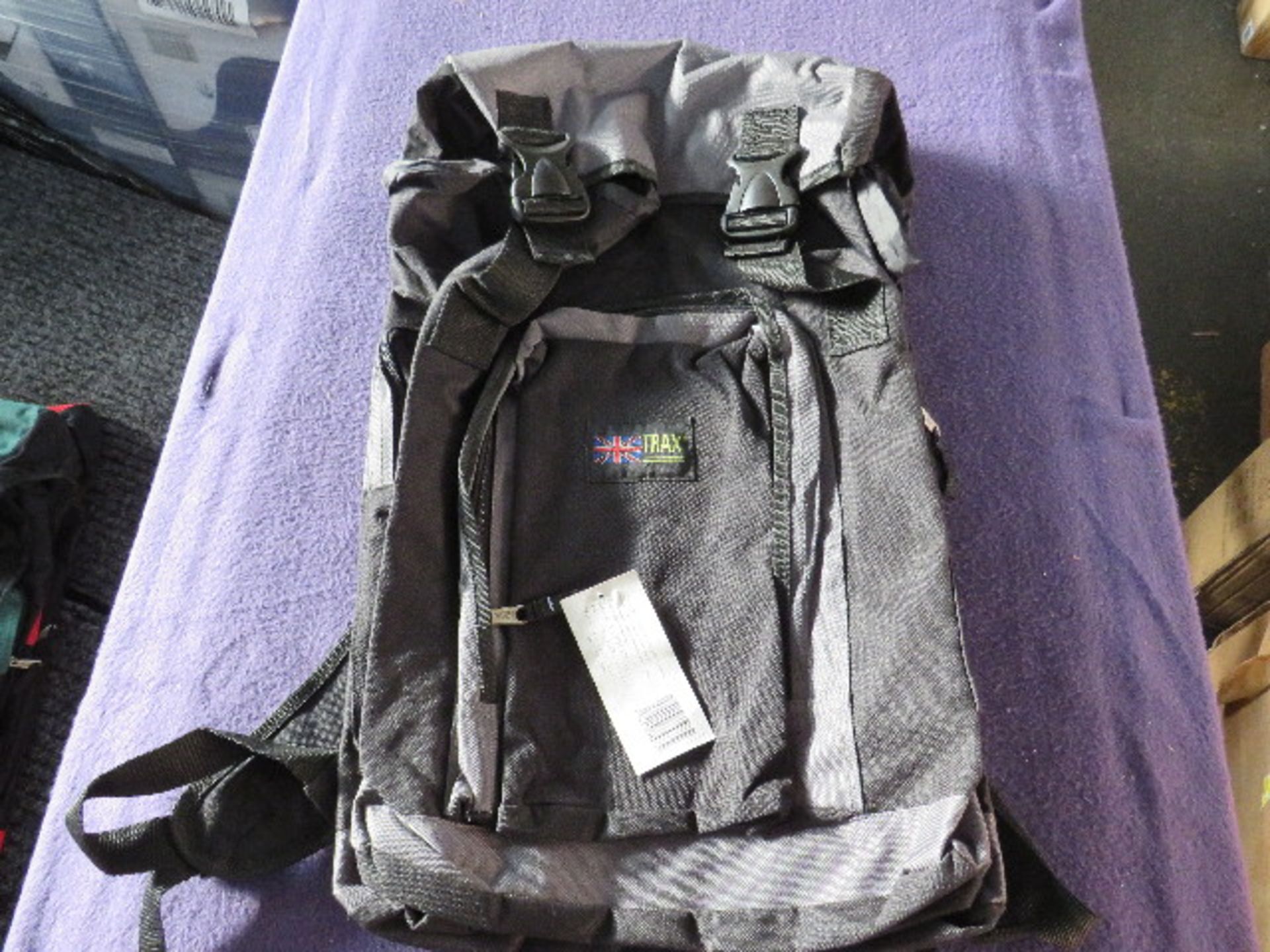 Trax - Black & Navy Travel Backpack - Good Condition & Packaged.