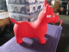Inflatable Red Horse - Unused, No Packaging.