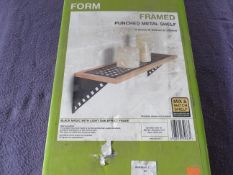Form - Framed Punched Metal Shelf ( 20x900x245mm ) - Unchecked & Boxed.