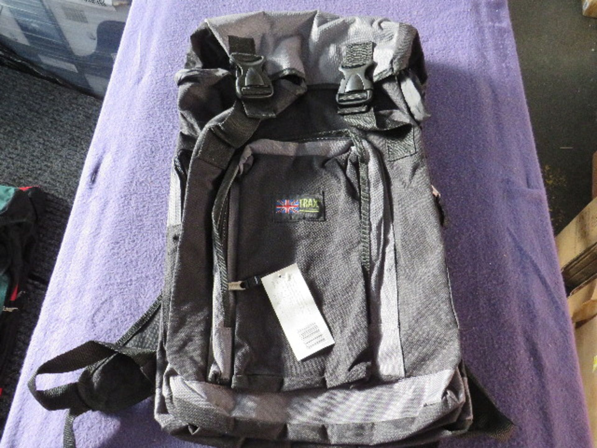 Trax - Black & Navy Travel Backpack - Good Condition & Packaged.