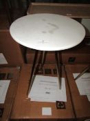 Swoon Pearl Side Table in White Marble & Brass RRP Â£149.00 SKU SWO-AP-pearlsidtabwhimrb PID SWO-