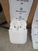 Apple air pods, these are completely unchecked returns they all have 2 air pods and a charging
