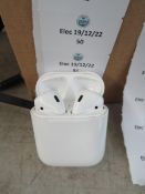 Apple air pods, these are completely unchecked returns they all have 2 air pods and a charging