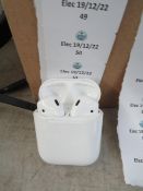 Apple air pods, these are completely unchecked returns they all have 2 air pods and a charging