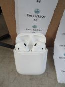 Apple air pods, these are completely unchecked returns they all have 2 air pods and a charging