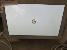 googleHome Hub smart screen, No Boxed, powers on we havent gone through the full set up on app etc