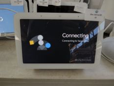 googleHome Hub smart screen, No Boxed, powers on we havent gone through the full set up on app etc