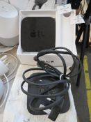 2x Apple Tv boxes both m issing parts such as remote control, one boxed and one not