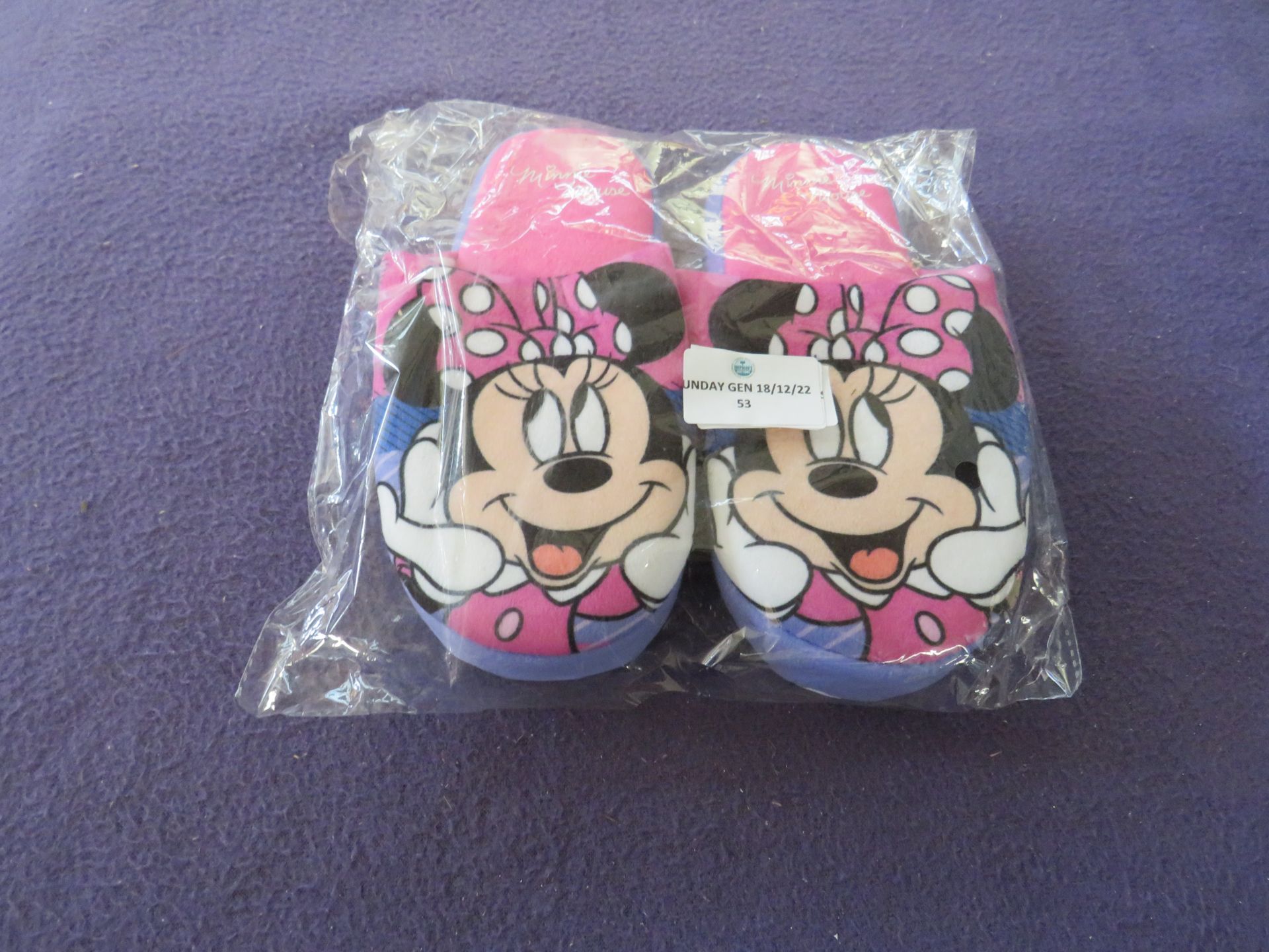 Minnie Mouse - Slippers - Size 10 - Unused & Packaged.