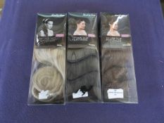 2x Babyliss - 11" Jawclip Ponytailers - Light Brunette - Unused & Packaged. 2x Babyliss - 11"
