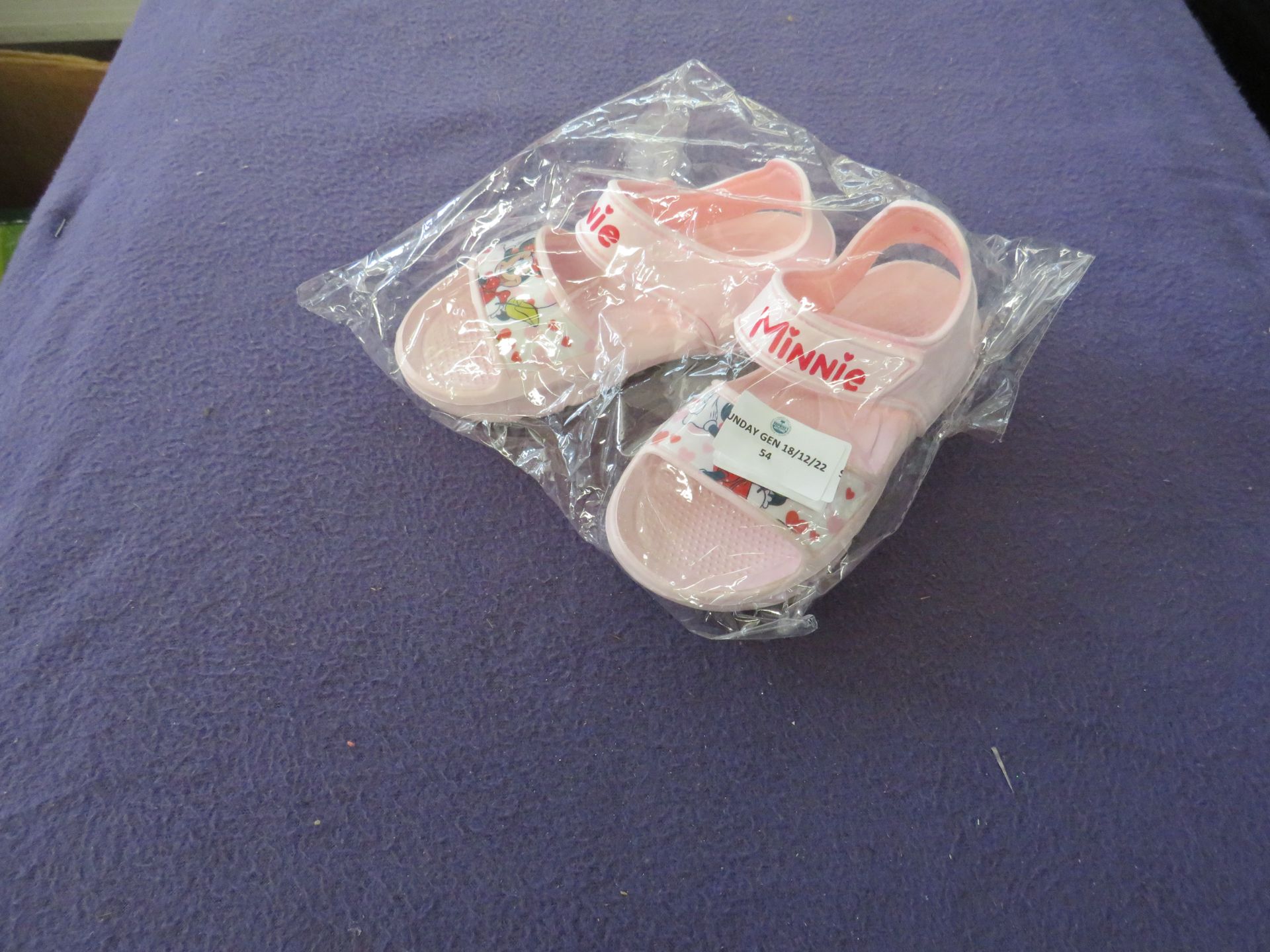 Minnie Mouse - Sandles - Size 26/27 - Unused & Packaged.