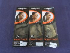 2x Babyliss - Wrapped Pony-Tail - Golden Blonde - Unused & Boxed. 2x Babyliss - Wrapped Pony-