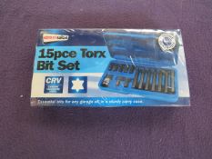 Streetwize - 15-Piece Torx Bit Set - New & Packaged.