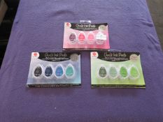 3x Decotime - Set of 4 Chalk Ink Pads ( Various Colours ) - Unused & Packaged.