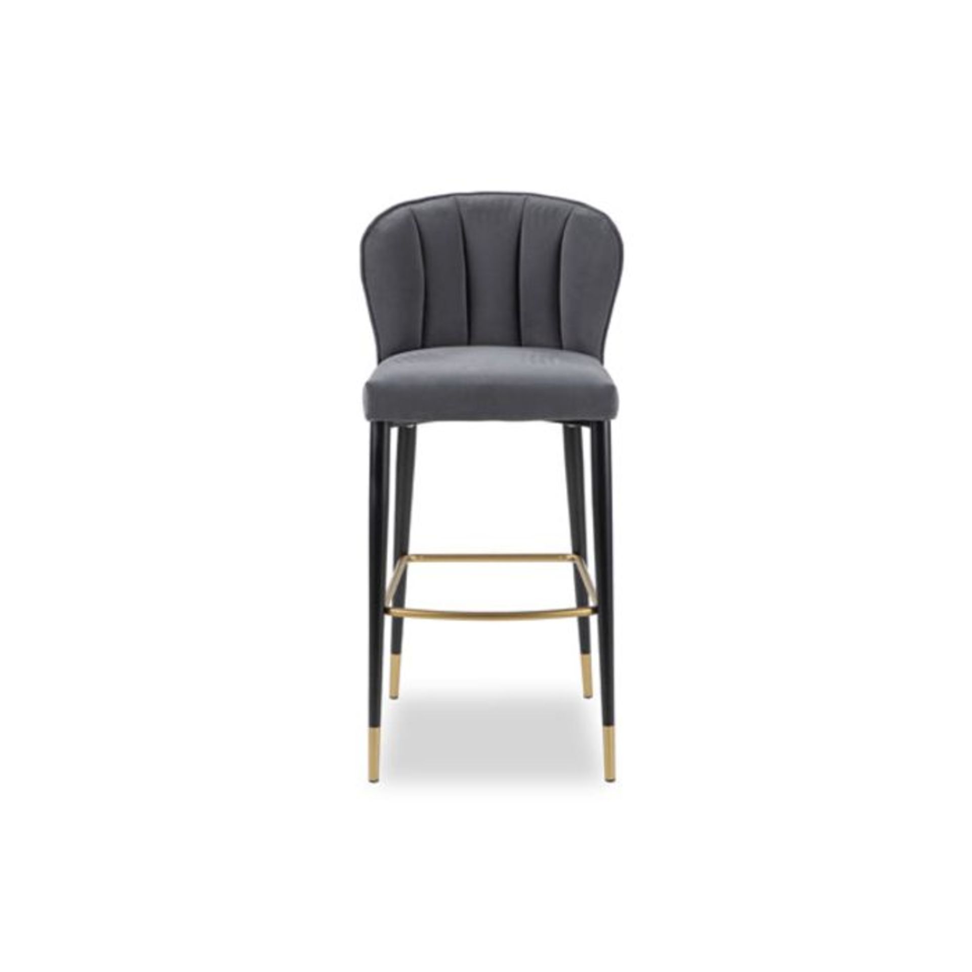 Olivia's Liang & Eimil Bar Kitchen Stool Maya Kaster Ancor Grey RRP £492 SKU MOO-AP-GV-BST-105-B PID - Image 2 of 3