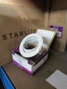 13 x Starlite TD-M211 Adjustable Cast Die aluminium Downlight White new & boxed