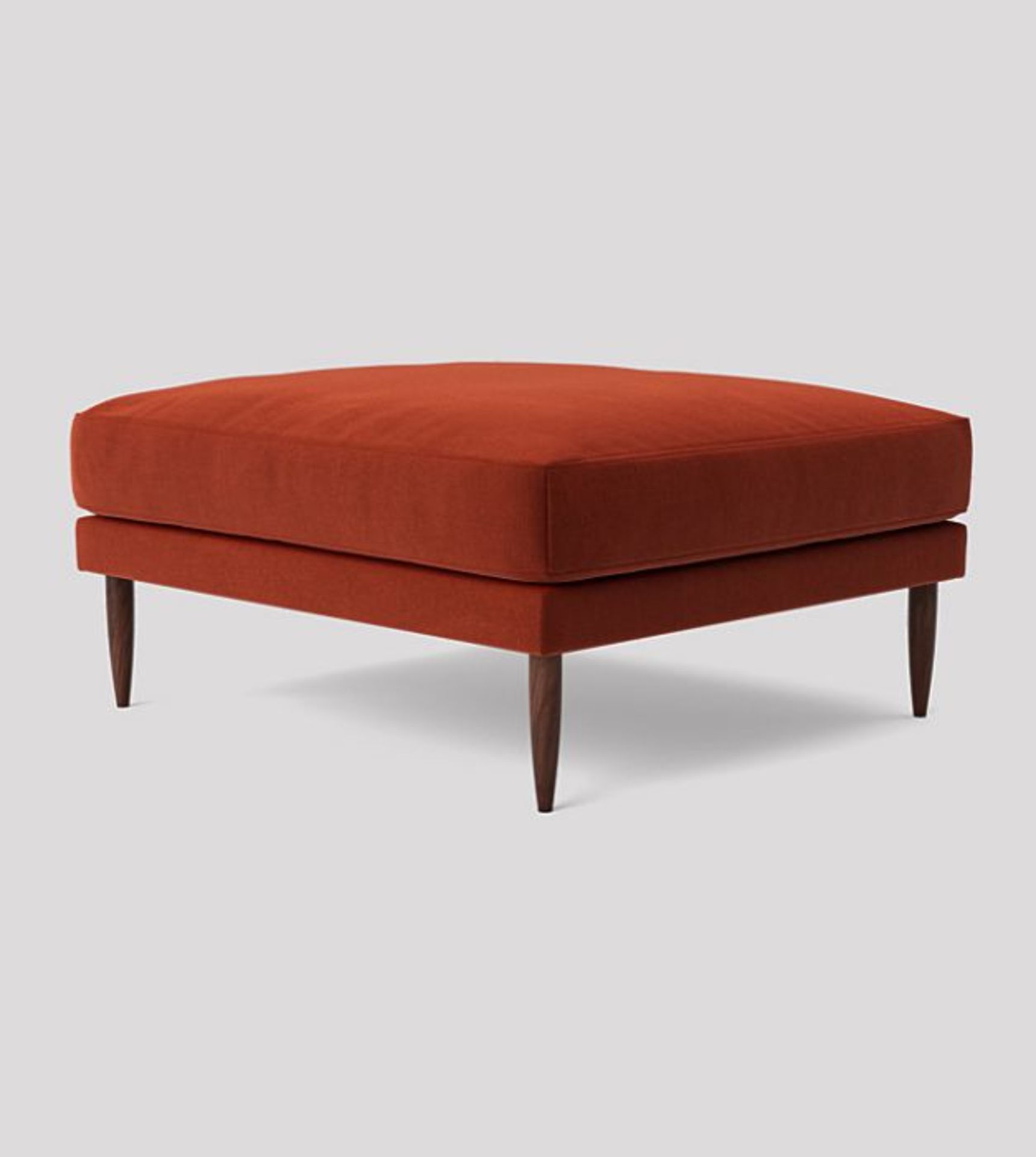 Swoon Kalmar Harissa Red Crushed Velvet Ottoman - RRP 439 SKU SWO-AP-Kalmarottcvelvetharissadark-B - Image 2 of 4