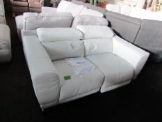 Oak Furnitureland Sienna 2 Seater Sofa In White Leather RRP œ1649.99 SKU OAK-APM-SNA202M-Z361T30-