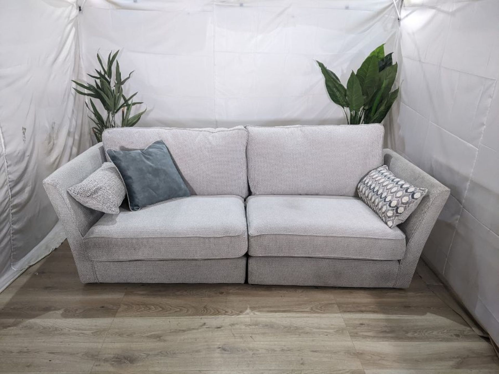 Oak Furnitureland Gainsborough 4 Seater Sofa Minerva Silver Slate RRP £1199.99 SKU OAK-APM-ST-GNB004 - Image 2 of 7