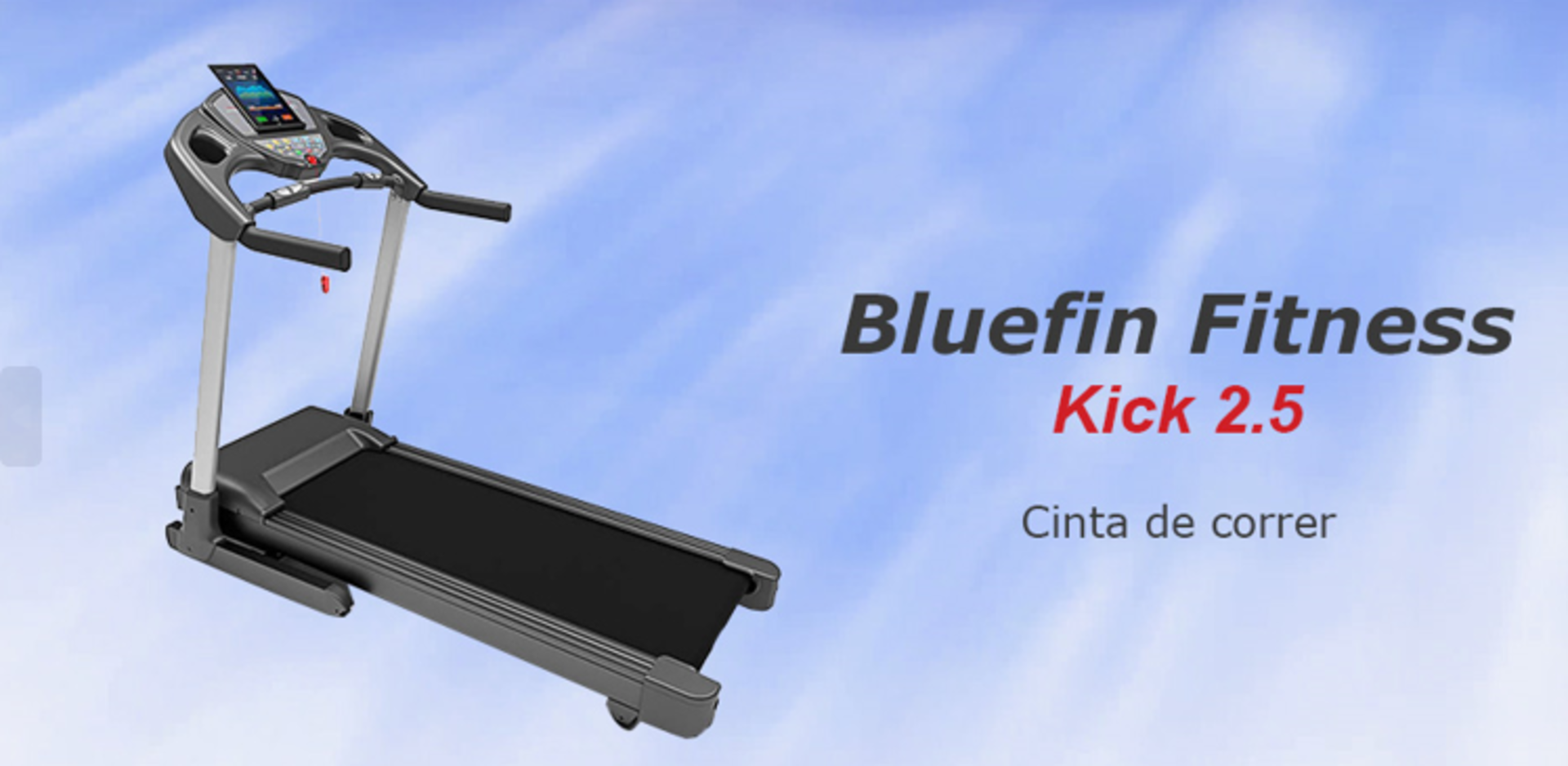 Bluefin Fitness Kick 2.5 High Speed Treadmill Smartphone Compatible RRP £799.99 SKU BLU-APG-