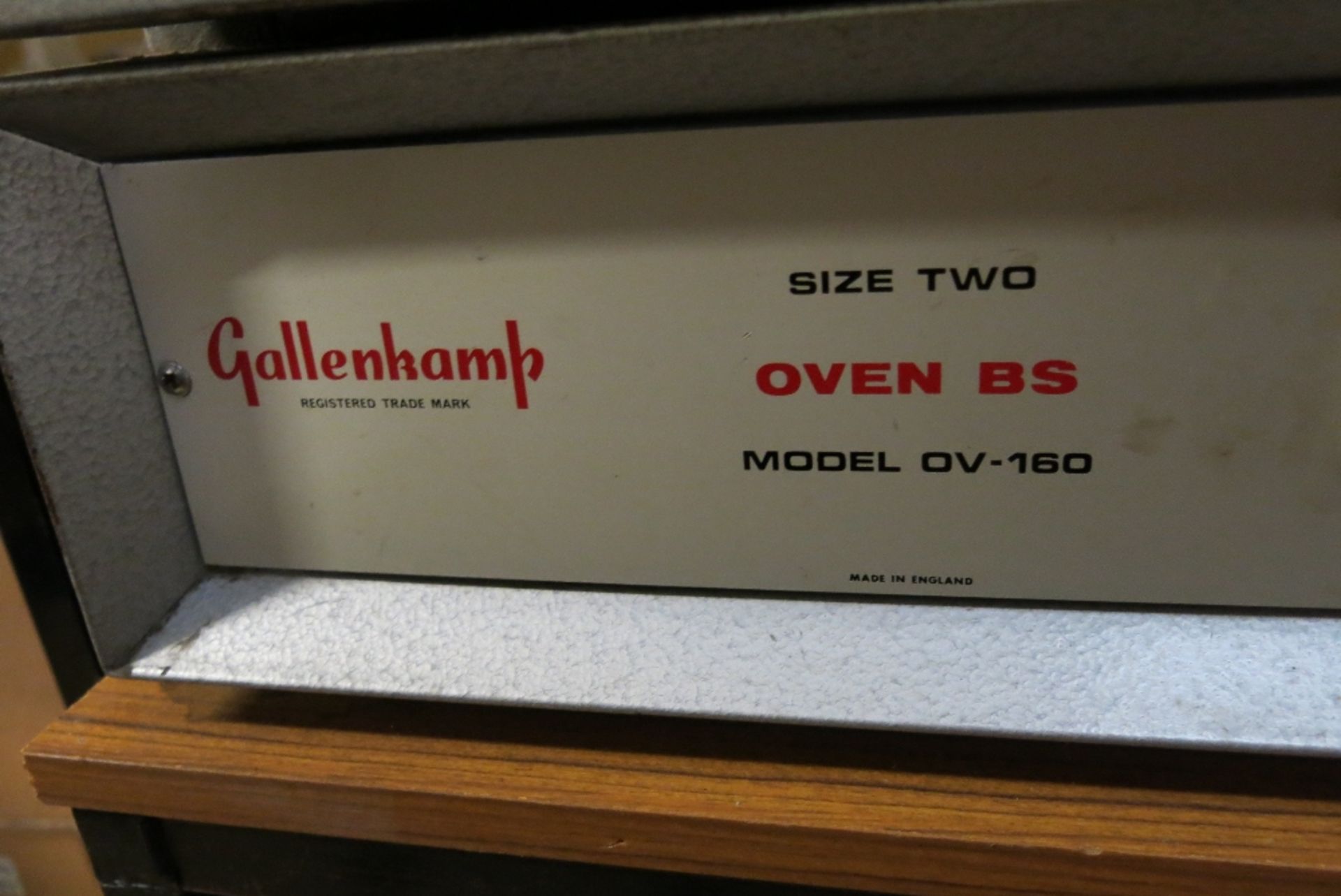 Gallenkemp size 2 oven Model OV-160 - Image 2 of 2