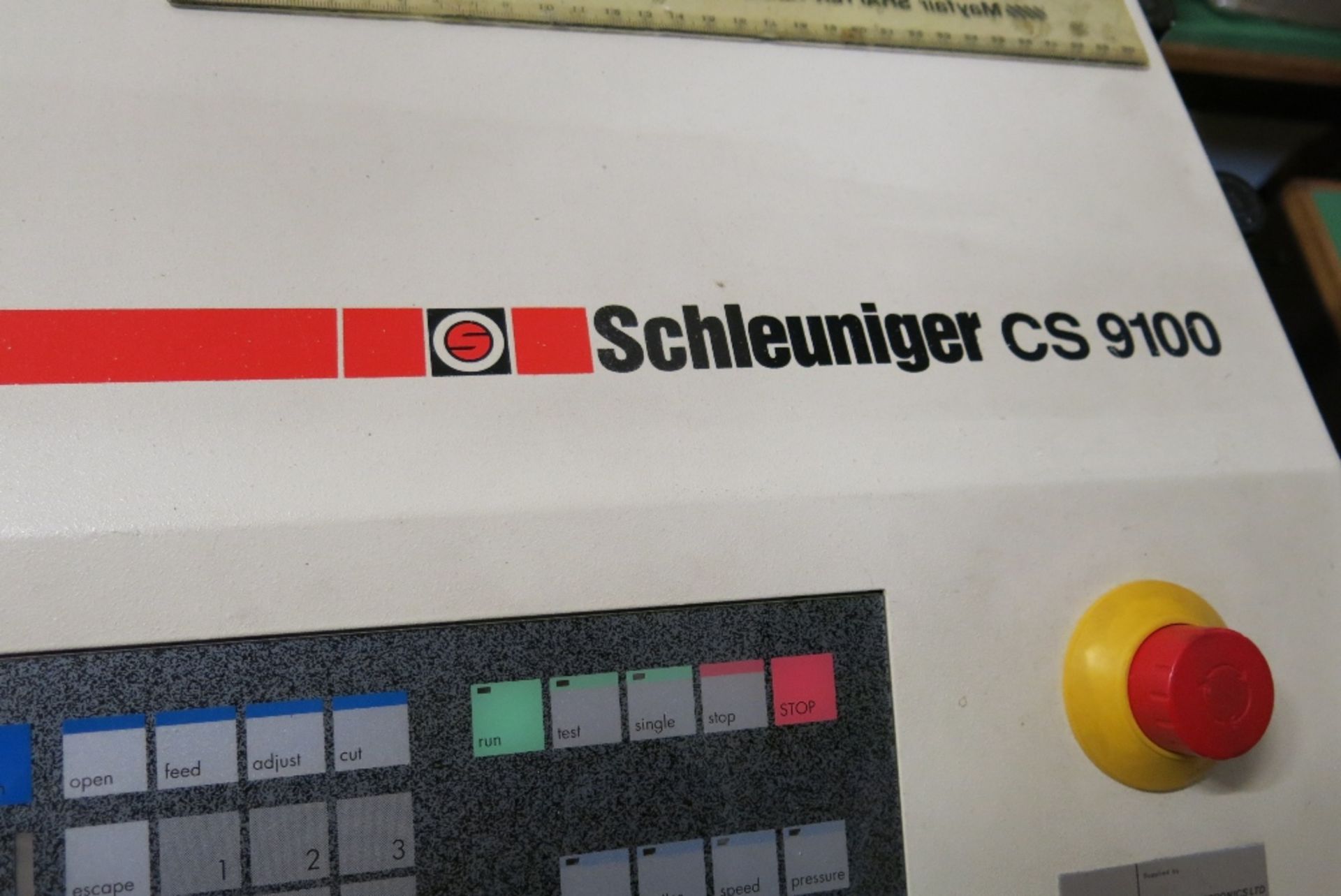 Schleuniger CS9100 automatic wire cutting & stripping machine with PF100 cable feeder - Image 2 of 4
