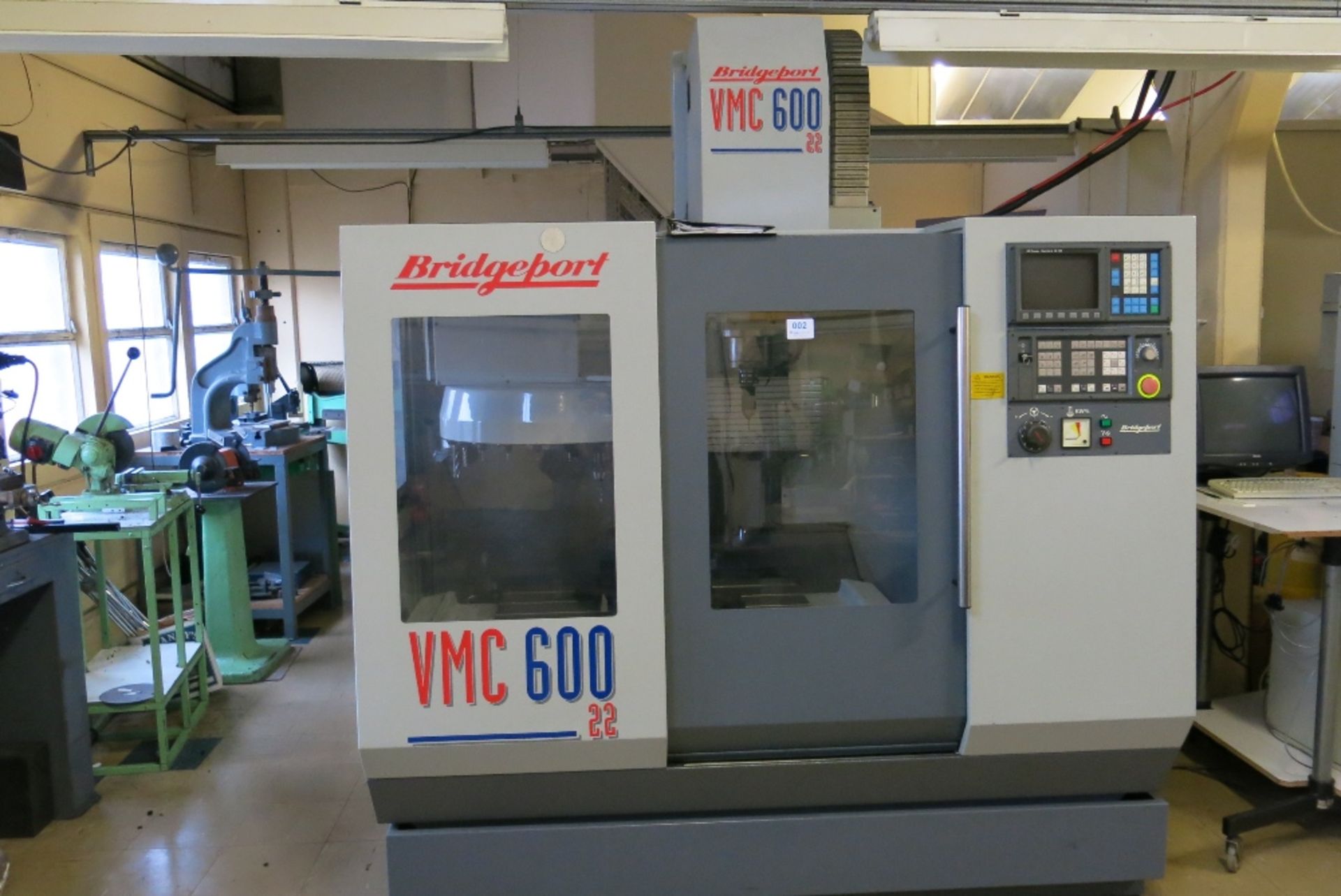Bridgeport VMC600/22 vertical machine centre with GF Fanuc Series O-M control