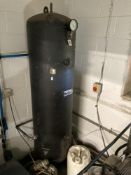 Thorite steel vertical air receiving tank, 340 litres
