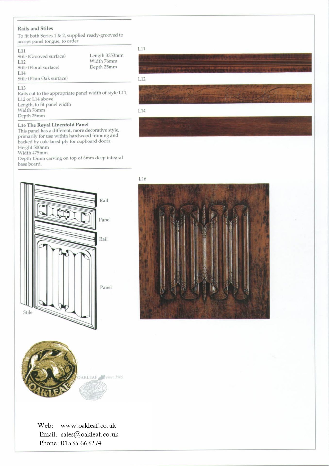 Linenfold panelling moulds and master moulds (if available) comprising: - Image 5 of 5