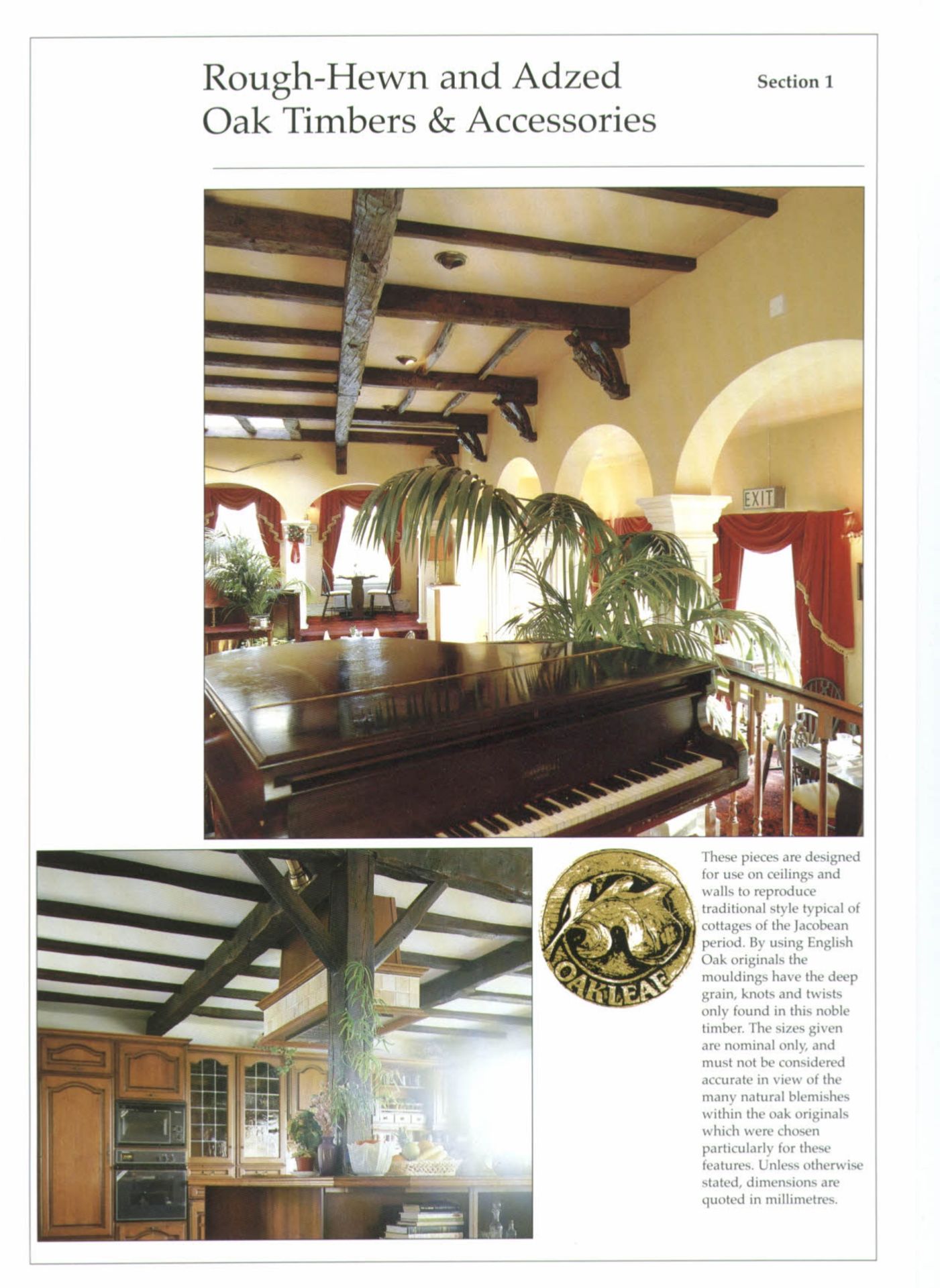 Rough-Hewn & adzed oak timbers, accs, moulds & master moulds (if available) for ceilings & walls - Bild 4 aus 7