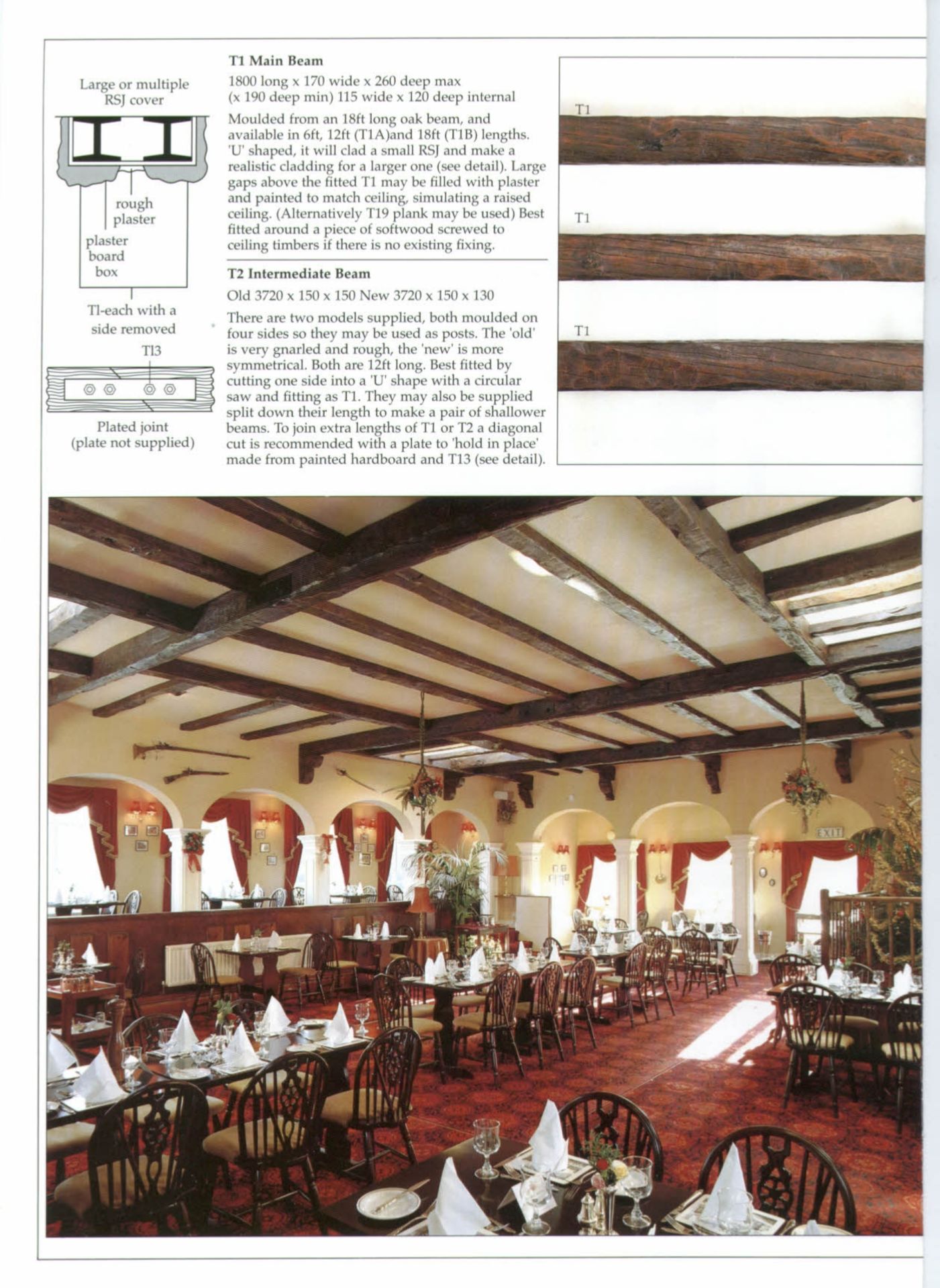 Rough-Hewn & adzed oak timbers, accs, moulds & master moulds (if available) for ceilings & walls - Bild 5 aus 7