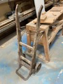 2 Wood frame sack carts
