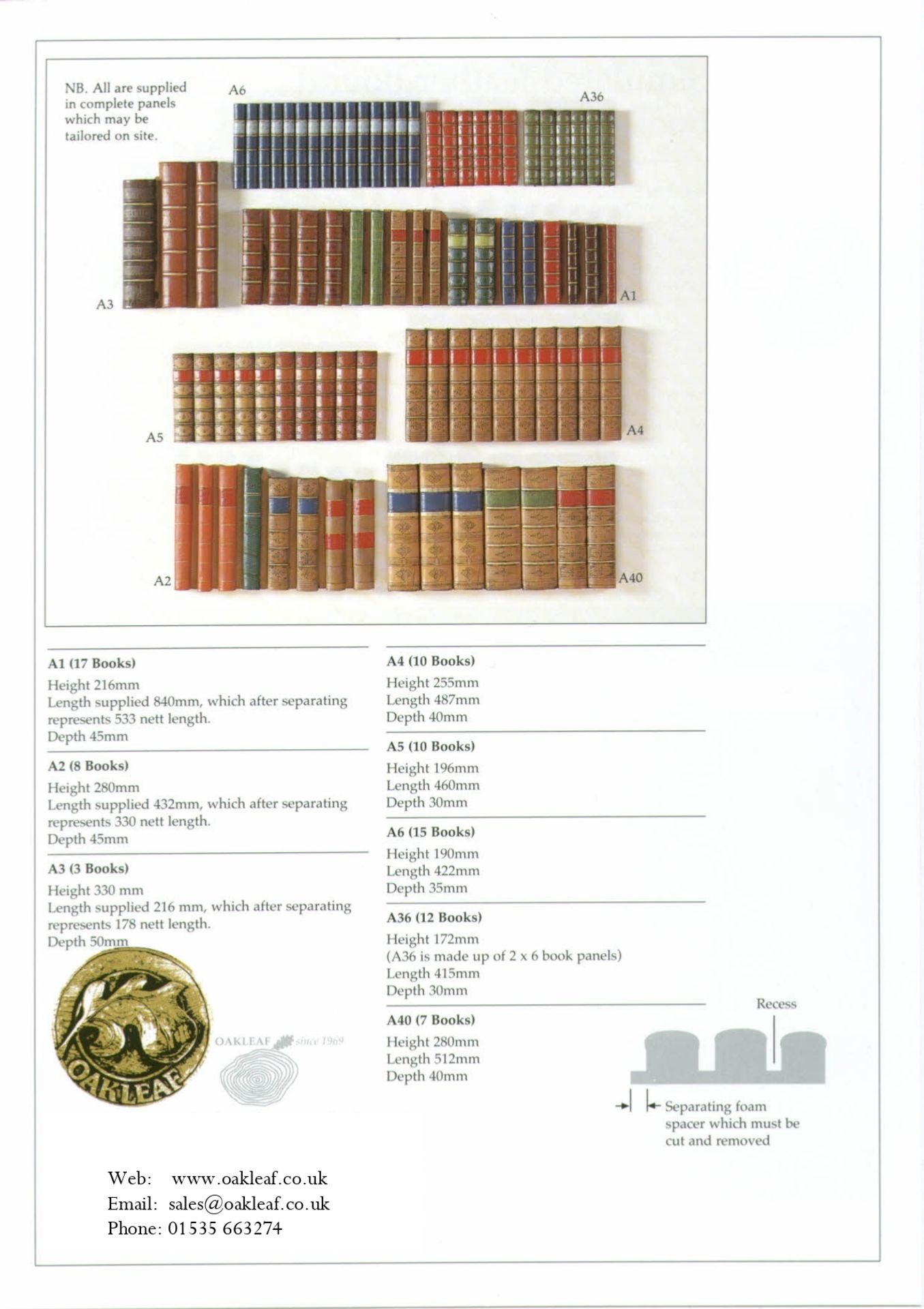 Simulated leather-bound book spine moulds and master moulds (if available) comprising: - Image 12 of 12